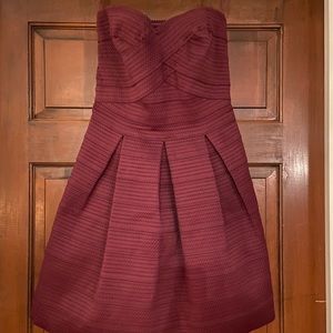 Express, small, strapless cocktail dress